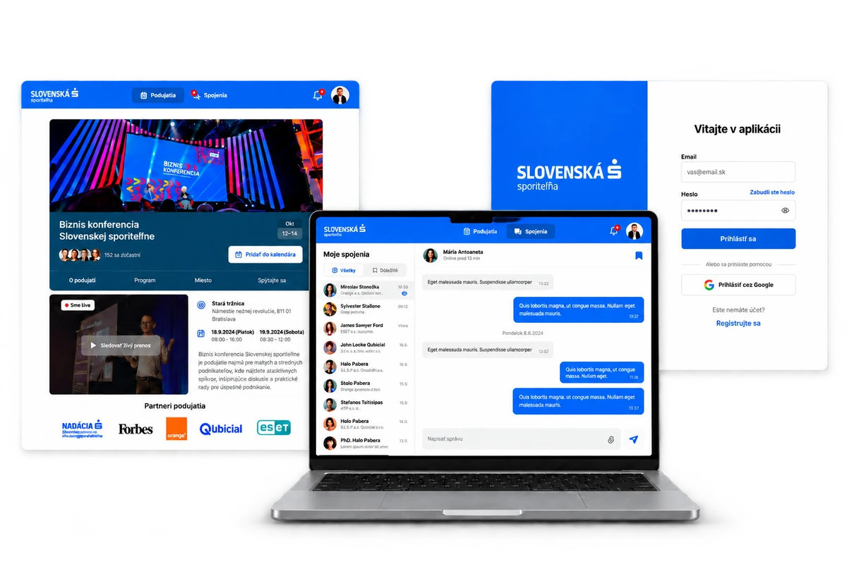Slovenská sporiteľňa application mockup